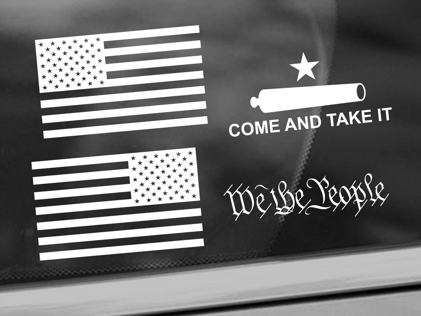 American Flag Come And Take It We The People Decal Bundle