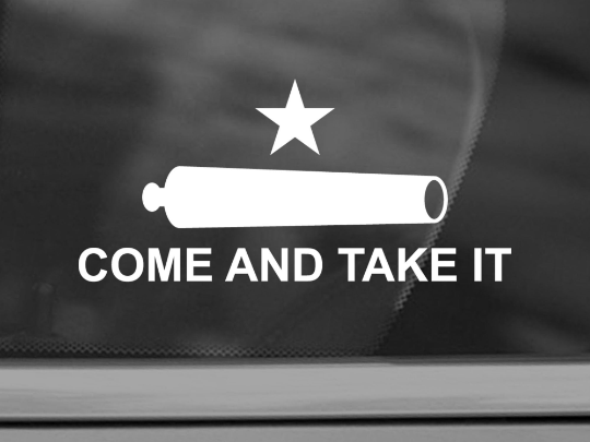 Come and Take It Texas Second Amendment Vinyl Decal Sticker 2A Car Window Truck Laptop Pro Gun Texans Bumper Stickers 