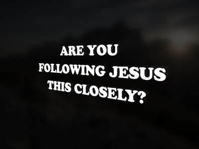 Are You Following Jesus This Closely? Funny Religious Vinyl Decal Sticker Christian Faith Car Bumper DecalsFunny Car Vinyl Decals