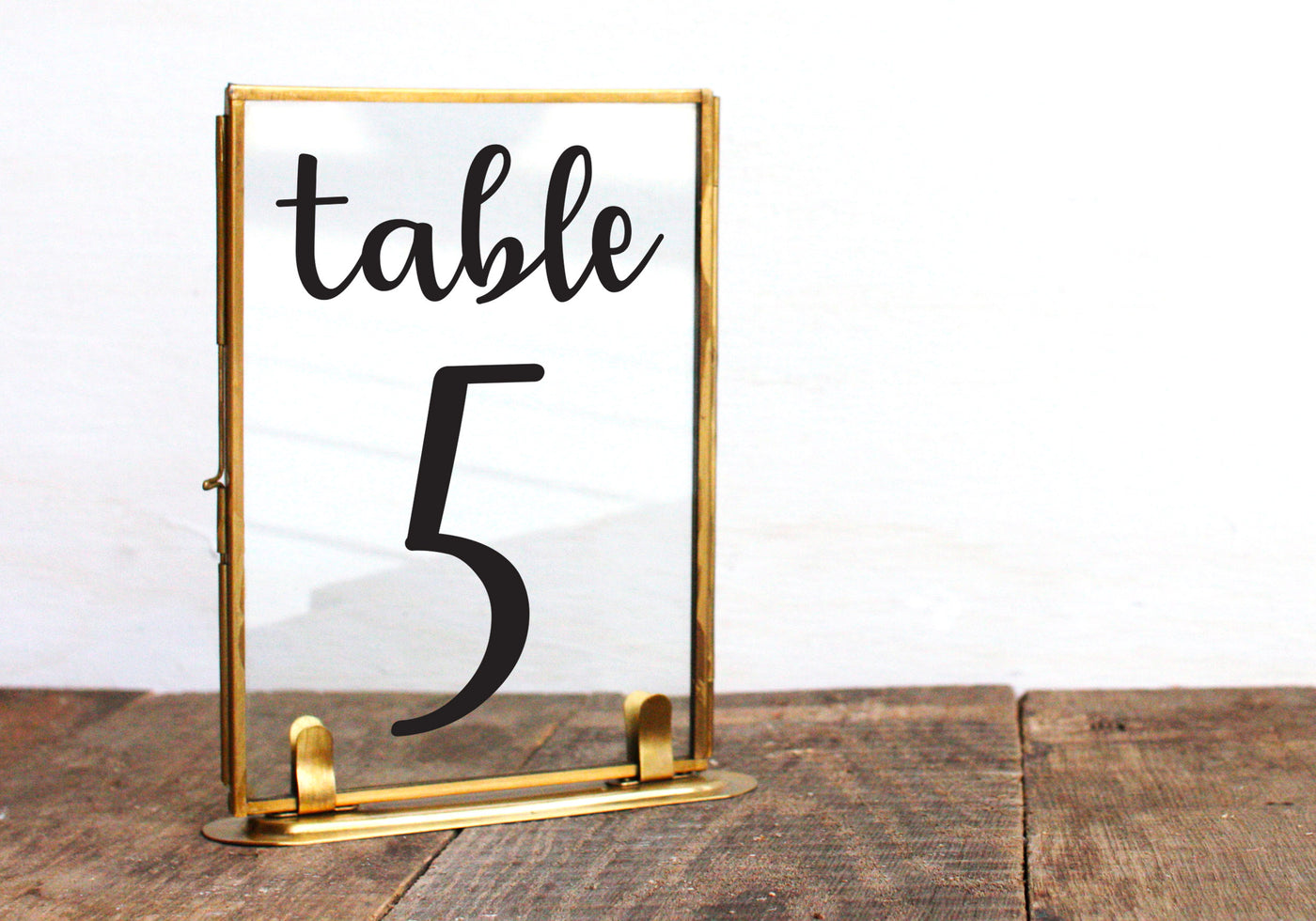 Wedding Table Numbers Decals
